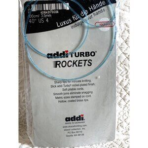 Addi Turbo Rockets Circular Knitting Needle 24 inch US4 - New